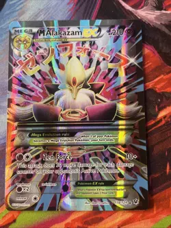 2016 Pokemon M Alakazam EX FULL ART 118/124 XY FATES COLLIDE NM - Image 1