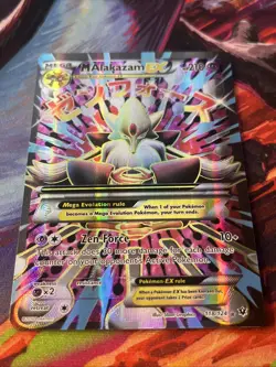 2016 Pokemon M Alakazam EX FULL ART 118/124 XY FATES COLLIDE NM - Image 2