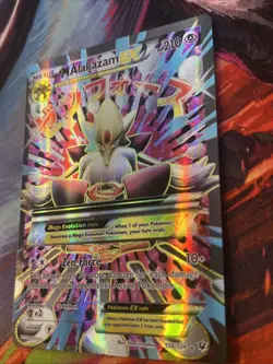 2016 Pokemon M Alakazam EX FULL ART 118/124 XY FATES COLLIDE NM - Image 3