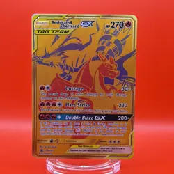 2021 Pokemon Sun & Moon Black Star RESHIRAM & CHARIZARD GX Promo Tag Team SM247 - Image 1