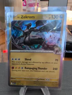 N's Zekrom 155/217 (Holo Rare) Pokemon TCG Ascended Heroes | (Pack Fresh) NM+/M - Image 1