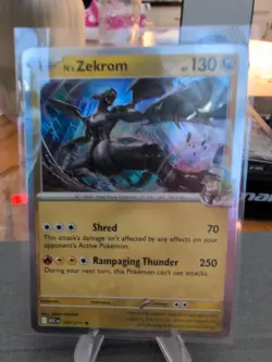 N's Zekrom 155/217 (Holo Rare) Pokemon TCG Ascended Heroes | (Pack Fresh) NM+/M - Image 2