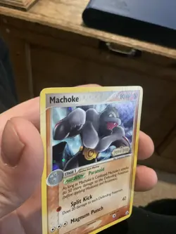 Pokemon Machoke 39/92 EX Legend Maker Holo Stamped SWIRL - Image 4