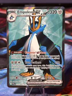 2025 POKEMON PFL EN-PHANTASMAL FLAMES 114 EMPOLEON EX ULTRA RARE NM/M - Image 1