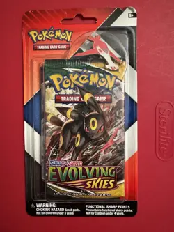 Pokemon TCG EVOLVING SKIES & CHILLING REIGN 2-Pack Booster Packs Pin Umbreon - Image 1