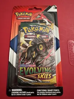 Pokemon TCG EVOLVING SKIES & CHILLING REIGN 2-Pack Booster Packs Pin Umbreon - Image 2