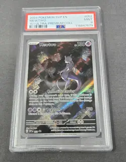 2023 POKEMON SVP EN-SV BLACK STAR PROMO 151 ULTRA-PREM COLL #052 MEWTWO PSA 9 - Image 1