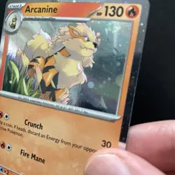 Pokemon TCG Arcanine SVP Black Star Promos SVP011 Holo Promo Cosmos Holo Rare - Image 2