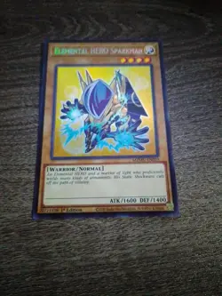 Yugioh Elemental HERO Sparkman MZMU-EN059 Secret Rare 1st Edition NM - Image 1