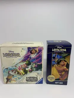 Disney Lorcana Lot Archazias Island Illumineers Trove Box and gift box sealed - Image 1
