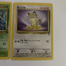 Lot of 3 Late 90s Or Early 2000s Pokemon Cards Overall Great Condition - Image 2