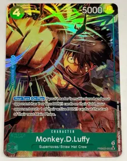 One Piece Monkey D. Luffy PRB02-005 Alternate Art Premium Booster English Card - Image 1