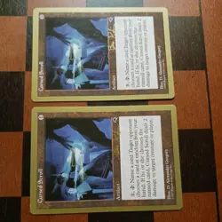 Mtg x2 Cursed Scroll x2 LP/NM - Ben Rubin - 1998 World Championship Magic Card - Image 1