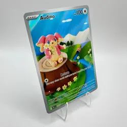 Pokemon Audino 151/086 Black Bolt Illustration Rare IR Holo TCG Card - Image 2