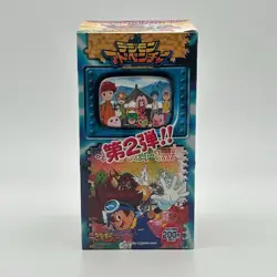 Vintage 1999 Japanese Digimon Adventure Trading Cards Booster Box 15 Packs RARE! - Image 1