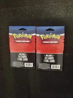 2 Unopened Pokemon 25 Card Packs: With ONE GUARANTEED RARE FOIL CARD IN EACH - Image 3