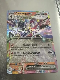Pokemon TCG S&V Surging Sparks Set: Ceruledge ex 036/191 - Near Mint Card - Image 1