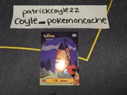 TV10 James Textured Holo Pokemon Topps Series 1 Card LP front/NM back - Image 1
