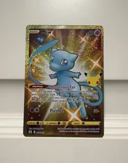 Pokemon TCG Mew 025/025 Celebrations Secret Rare Full Art Holo Card - Image 1