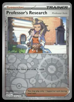 Professor's Research 155/159 Reverse Holo Journey Together Pokemon TCG card - Image 1