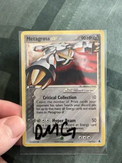 Pokemon Metagross Star 113/113 EX Delta Species Holo Ultra Rare 90 HP Card - Image 1