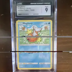 Pokemon Magikarp CGC 9 15/68 Hidden Fates 2019 English Pokemon TCG Card Stock - Image 4