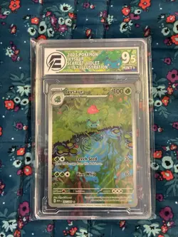 2023 Pokemon Scarlet & Violet 151 Illustration Rare Ivysaur #167 /165 EGC 9.5 - Image 1