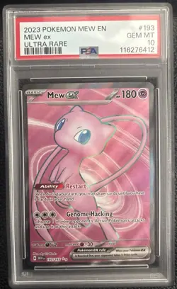 2023 POKEMON SV 151 - MEW EN #193/165 MEW EX ULTRA RARE PSA 10 - Image 1