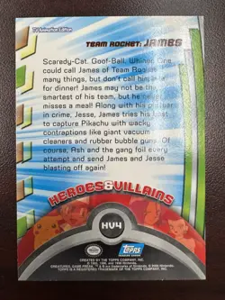 James Topps Pokemon Series 2 Heroes & Villains Foil/Holo HV4 Blue Logo - Image 2