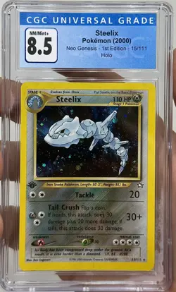 Pokemon Steelix Neo Genesis 1st Edition Holo 15/111 CGC 8.5 - Image 1