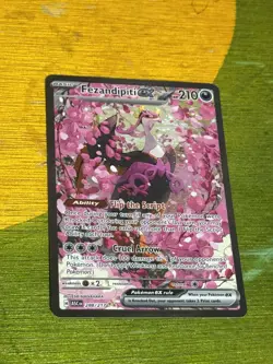 Pokemon TCG Ascended Heroes Fezandipiti ex 288/217 SIR English NM Holo - Image 1