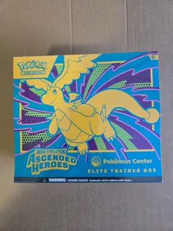 POKEMON CENTER Mega Evolutions Ascended Heroes ETB - FACTORY SEALED (x2) - Image 1