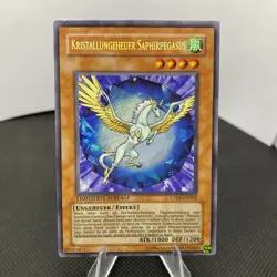 Yugioh Kristallungeheuer Saphirpegasus CT04-DE002 Secret Rare Exzellent - Image 1