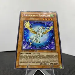 Yugioh Kristallungeheuer Saphirpegasus CT04-DE002 Secret Rare Exzellent - Image 3