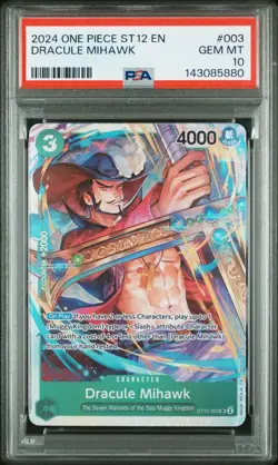 2024 One Piece ST12 EN - Dracule Mihawk - PSA 10 - Image 1