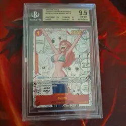 2024 ONE PIECE PRB01-PREMIUM BOOSTER MANGA ALTERNATE ART #016 NAMI BGS 9.5 - Image 1