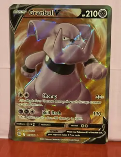 Granbull V 159/172 - Brilliant Stars - Full Art Pokemon Card - Near Mint (NM) - Image 1