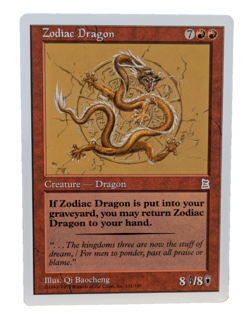 Zodiac Dragon Portal Three Kingdoms NM Red Rare MTG Magic the Gathering Card - Image 1