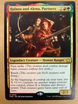 MTG 1x Halana and Alena, Partners 659 Foundations Magic the Gathering Card x1 NM - Image 1
