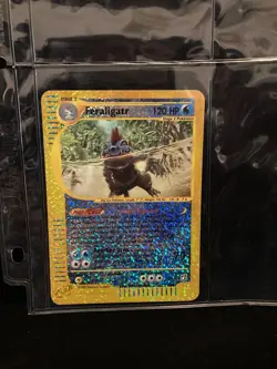 JUMBO 2002 Pokemon FERALIGATR Expedition Reverse Holo BOX TOPPER Card 2/12 - Image 1