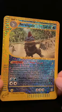 JUMBO 2002 Pokemon FERALIGATR Expedition Reverse Holo BOX TOPPER Card 2/12 - Image 2