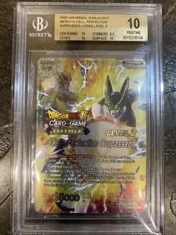 Beckett 10 Graded dragon ball z card Level 2 BT9-112 Cell Perfection Surpassed. - Image 1