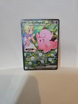 Pokemon TCG Journey Together Lillie's Clefairy EX Holo Card 184/159 - Image 1