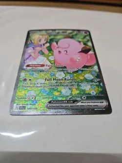 Pokemon TCG Journey Together Lillie's Clefairy EX Holo Card 184/159 - Image 3