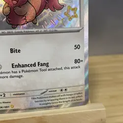 Pokemon - Greedent - 206/091 - SV Paldean Fates - Shiny Rare Card - Image 5