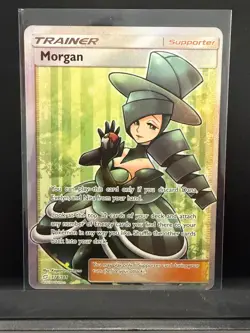 Morgan Full Art Ultra Rare SM Team Up 178/181 Supporter Holofoil Pokemon Card - Image 1