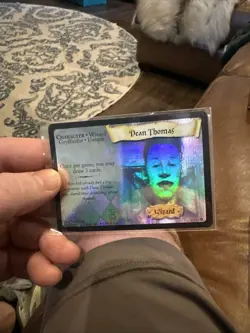 Dean Thomas Wizard Harry Potter Trading Card Game Holo Foil 1/116, 2001 TCG - Image 1