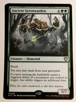 Ancient Greenwarden: Mtg Card NM - Image 1