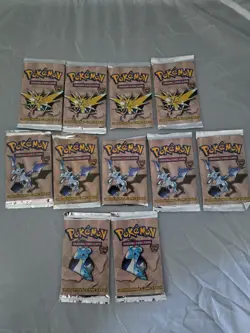 Pokemon TCG Fossil Booster Pack - 11 Cards "11 Packs" Factory Sealed 742818060714 - Image 1
