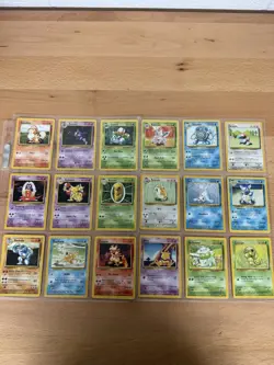 Lp/mp (Unlimited) COMPLETE Pokemon BASE Set 70 Card COMMON Uncommon Non-Holo 102 - Image 4